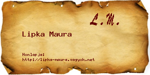 Lipka Maura névjegykártya